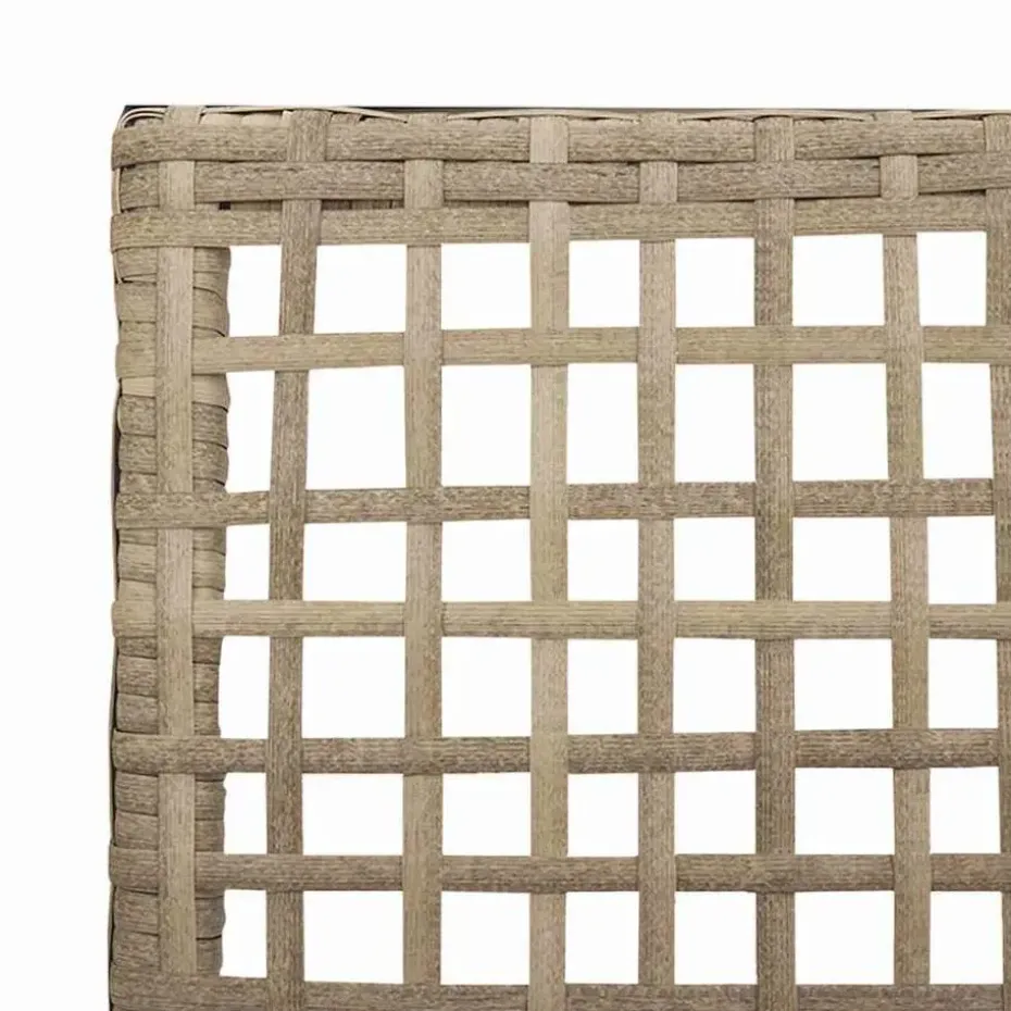 vidaXL - Tuinstoel - Beige - Poly rattan - 53 x 60 x 85cm