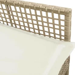 vidaXL - Tuinstoel - Beige - Poly rattan - 53 x 60 x 85cm