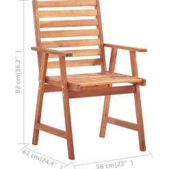 vidaXL - Tuinstoel - Bruin - Hout - 2 stuks