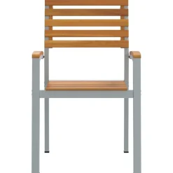 vidaXL - Tuinstoel - Bruin - Massief acaciahout - 56 x 57 x 87cm