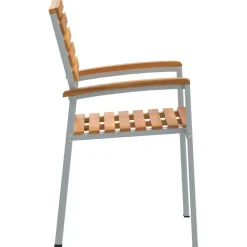 vidaXL - Tuinstoel - Bruin - Massief acaciahout - 56 x 57 x 87cm