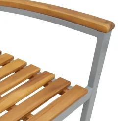 vidaXL - Tuinstoel - Bruin - Massief acaciahout - 56 x 57 x 87cm