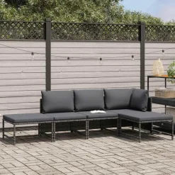 vidaXL - Tuinstoel - Grijs - Stof