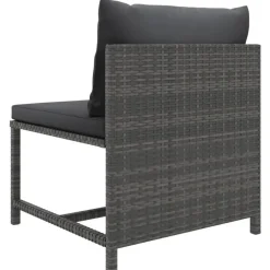 vidaXL - Tuinstoel - Grijs - Stof