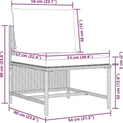 vidaXL - Tuinstoel - Grijs - Stof