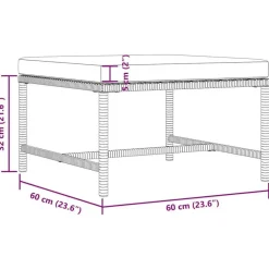vidaXL - Tuinstoel - Grijs - Stof