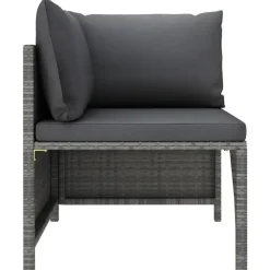 vidaXL - Tuinstoel - Grijs - Stof