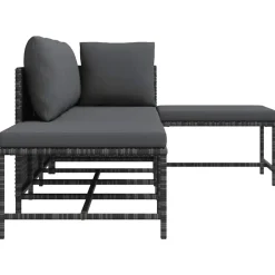 vidaXL - Tuinstoel - Grijs - Stof