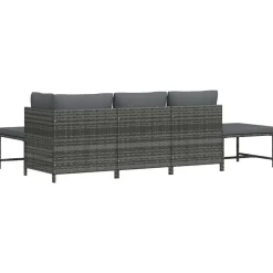 vidaXL - Tuinstoel - Grijs - Stof