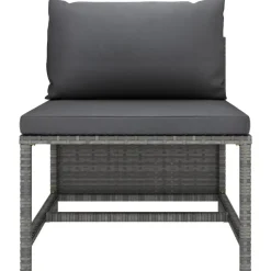 vidaXL - Tuinstoel - Grijs - Stof