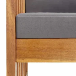 vidaXL - Tuinstoel - Grijs - Hout