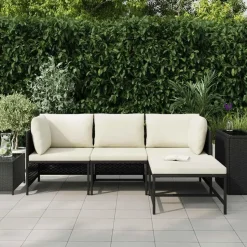 vidaXL - Tuinstoel - Zwart - Rattan