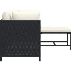 vidaXL - Tuinstoel - Zwart - Rattan