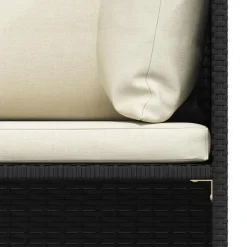 vidaXL - Tuinstoel - Zwart - Rattan