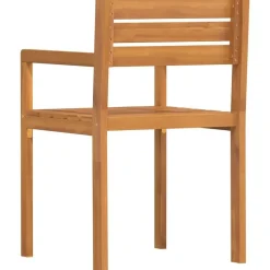 vidaXL - Tuinstoelen - Bruin - Massief acaciahout - 4 stuks - 50x53x80 cm