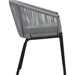 vidaXL - Tuinstoelen - Grijs - Polyetheen - 2 stuks