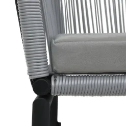 vidaXL - Tuinstoelen - Grijs - Polyetheen - 2 stuks