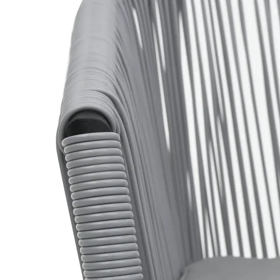 vidaXL - Tuinstoelen - Grijs - Polyetheen - 2 stuks