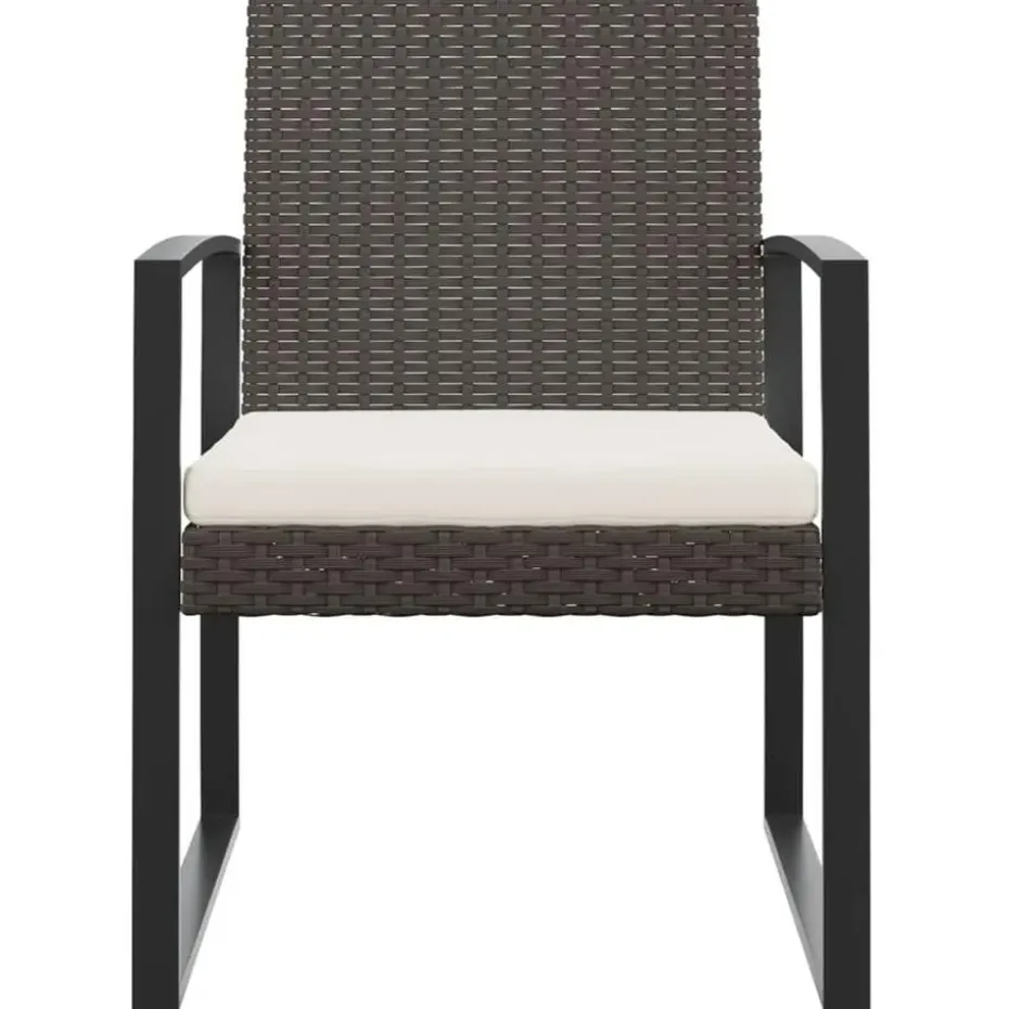 vidaXL - Tuinstoelen - Zwart - Polypropyleen - 2 stuks