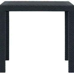 vidaXL - Tuintafel - Antraciet - Kunststof - 79 x 79 x 72 cm