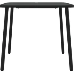 vidaXL - Tuintafel - Antraciet - Staal - 80 x 80 x 71 cm
