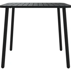vidaXL - Tuintafel - Antraciet - Staal - 80 x 80 x 71 cm