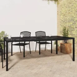 vidaXL - Tuintafel - Antraciet - Staal - 200 x 100 x 72 cm