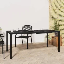 vidaXL - Tuintafel - Antraciet - Staal - 165 x 80 x 72 cm