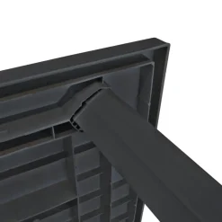 vidaXL - Tuintafel - Antraciet - Kunststof - 126 x 76 x 72 cm