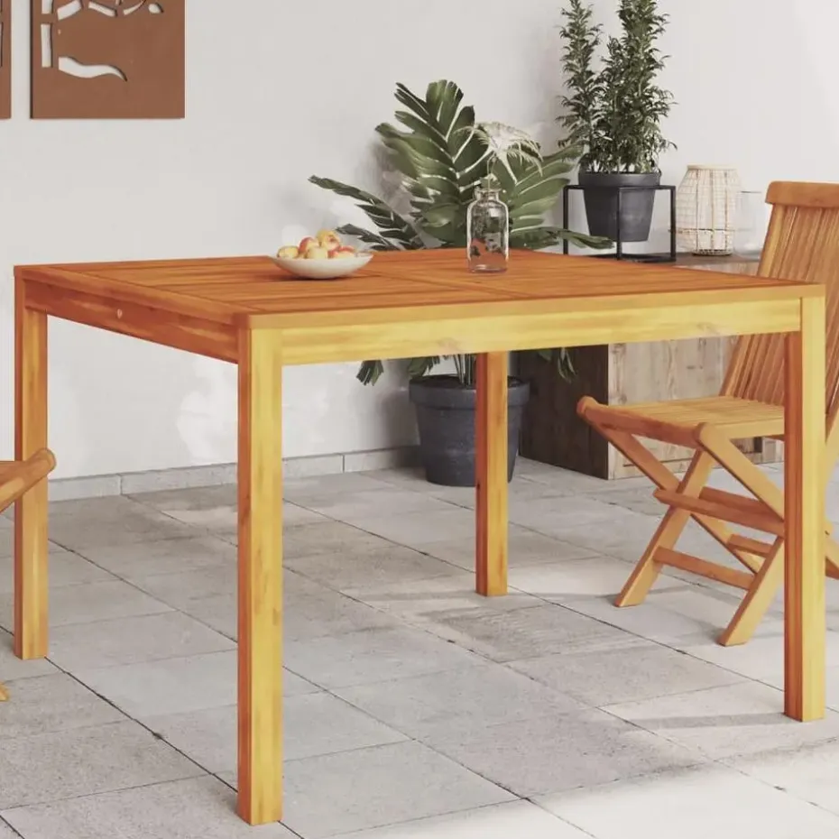 vidaXL - Tuintafel - Bruin - Acaciahout - 110 x 110 x 75 cm
