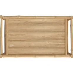 vidaXL - Tuintafel - Bruin - Bamboe - 100 x 55 x 33 cm