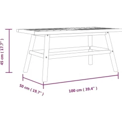 vidaXL - Tuintafel - Bruin - Acaciahout