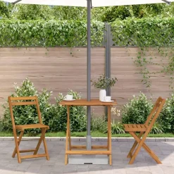 vidaXL - Tuintafel - Bruin - Hout