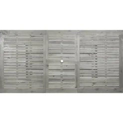 vidaXL - Tuintafel - Grijs - Massief acaciahout - (150-200)x100x75 cm