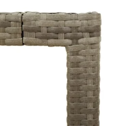 vidaXL - Tuintafel - Grijs - Poly rattan - 90 x 90 x 75 cm
