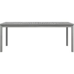 vidaXL - Tuintafel - Grijs - Massief acaciahout - 200 x 100 x 75 cm