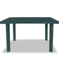 vidaXL - Tuintafel - Groen - Kunststof - 126 x 76 x 72 cm