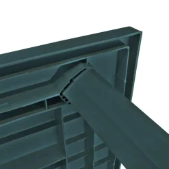 vidaXL - Tuintafel - Groen - Kunststof - 126 x 76 x 72 cm