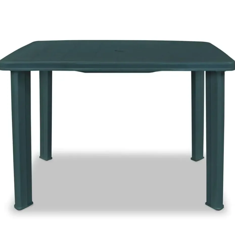 vidaXL - Tuintafel - Groen - Kunststof - 101 x 68 x 72 cm