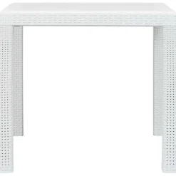 vidaXL - Tuintafel - Wit - Kunststof - 79 x 79 x 72 cm
