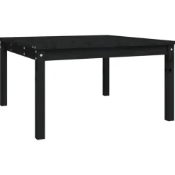 vidaXL - Tuintafel - Zwart - Massief grenenhout - 82.5 x 82.5 x 45 cm
