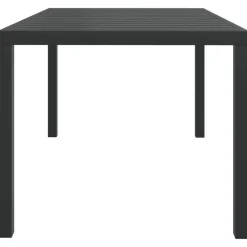 vidaXL - Tuintafel - Zwart - WPC - 150 x 90 x 74 cm