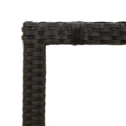 vidaXL - Tuintafel - Zwart - Poly rattan - 150 x 90 x 75 cm