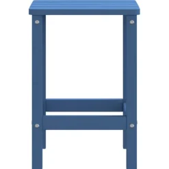 vidaXL - Tuintafel Adirondack - Vierkant - Aquablauw - HDPE - 38x38x46 cm