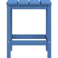 vidaXL - Tuintafel Adirondack - Vierkant - Aquablauw - HDPE - 38x38x46 cm