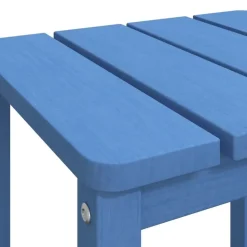 vidaXL - Tuintafel Adirondack - Vierkant - Aquablauw - HDPE - 38x38x46 cm