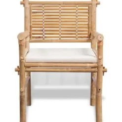 vidaXL - Tuintafel En Stoel - Bruin - Stof