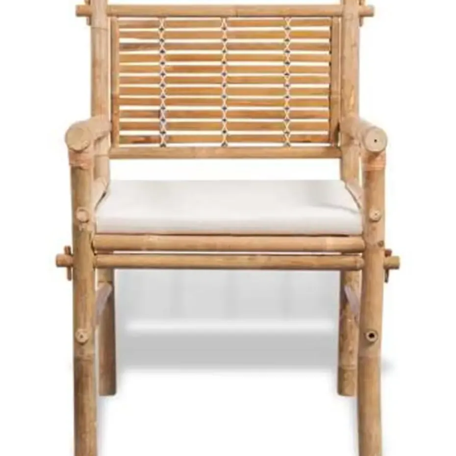 vidaXL - Tuintafel En Stoel - Bruin - Stof