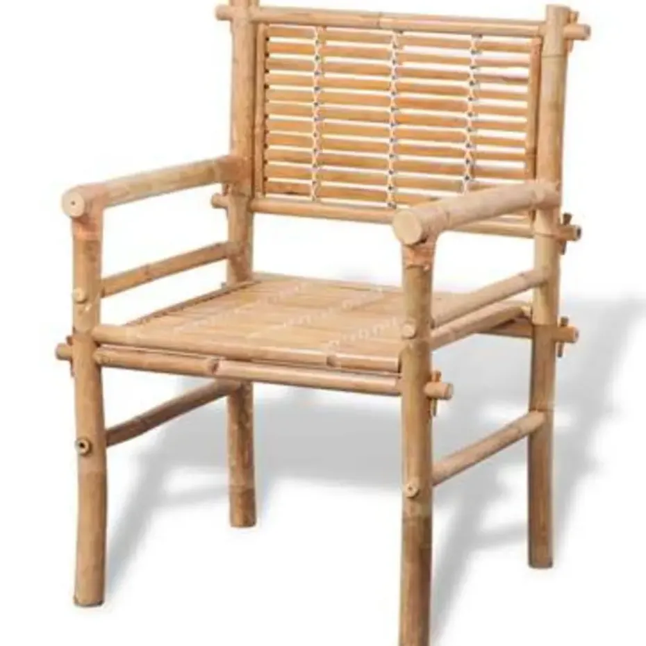 vidaXL - Tuintafel En Stoel - Bruin - Stof