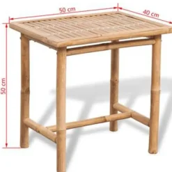 vidaXL - Tuintafel En Stoel - Bruin - Stof